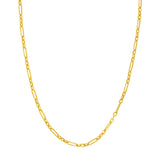 Hollow 3+1 Paper Clip Chain with Lobster Lock