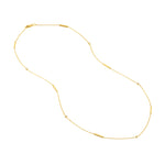 Diamond Bezel and Bar Station Necklace