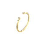 Diamond-Tipped Open Wire Ring
