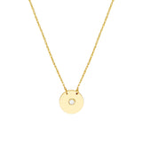 So You Diamond Disk Necklace