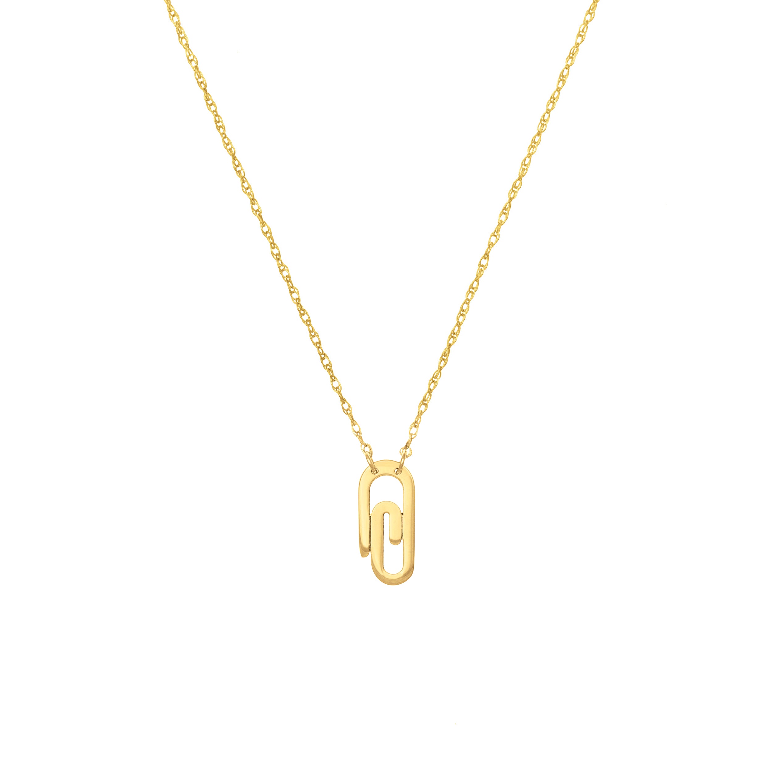 So You Mini Paper Clip Necklace