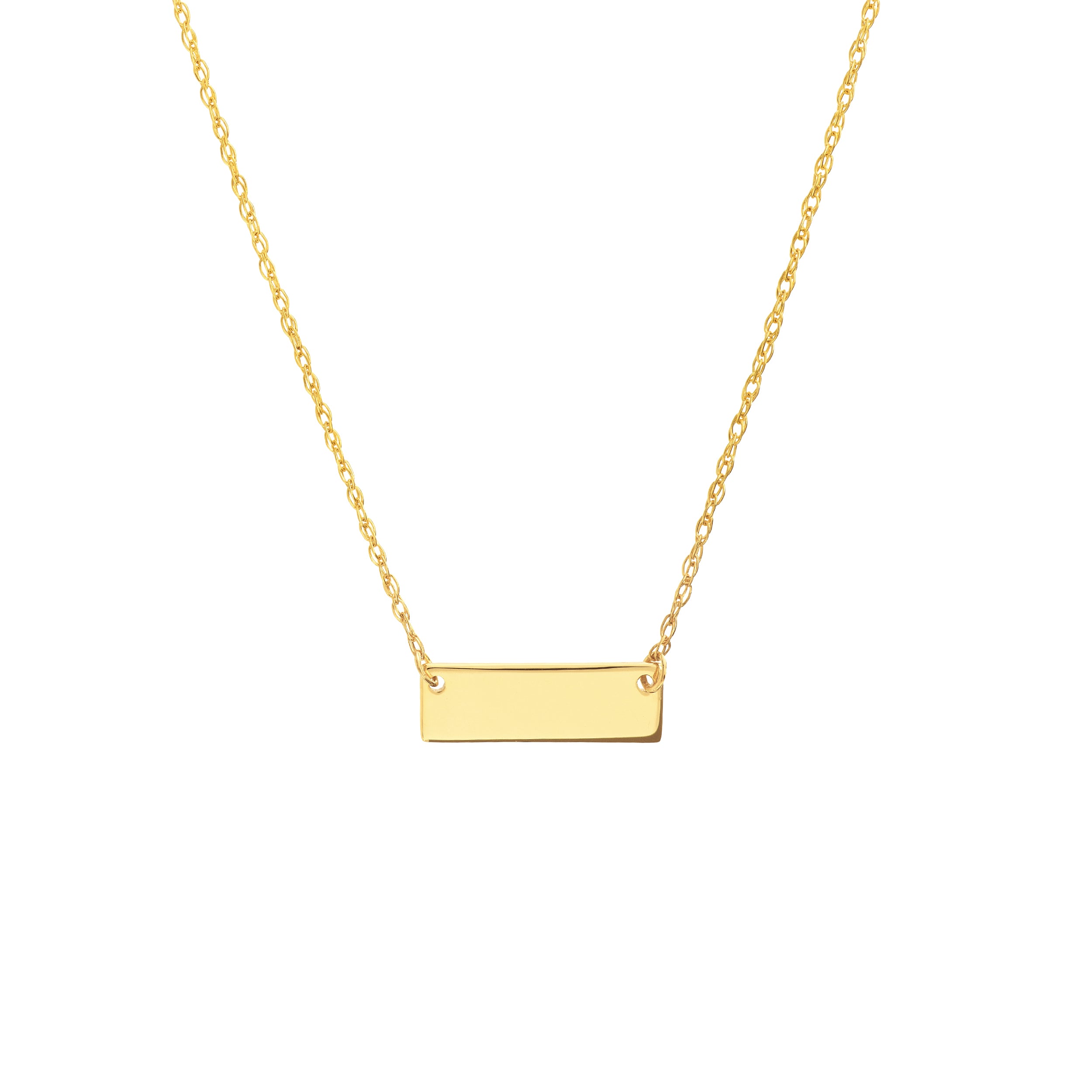 So You Mini Engravable Bar Adjustable Necklace