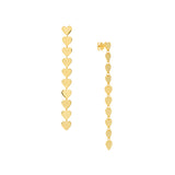 Heart-Link Chain Earrings