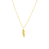 Feather Charm Adjustable Necklace