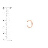 Wide High Polished Earring Cuff
