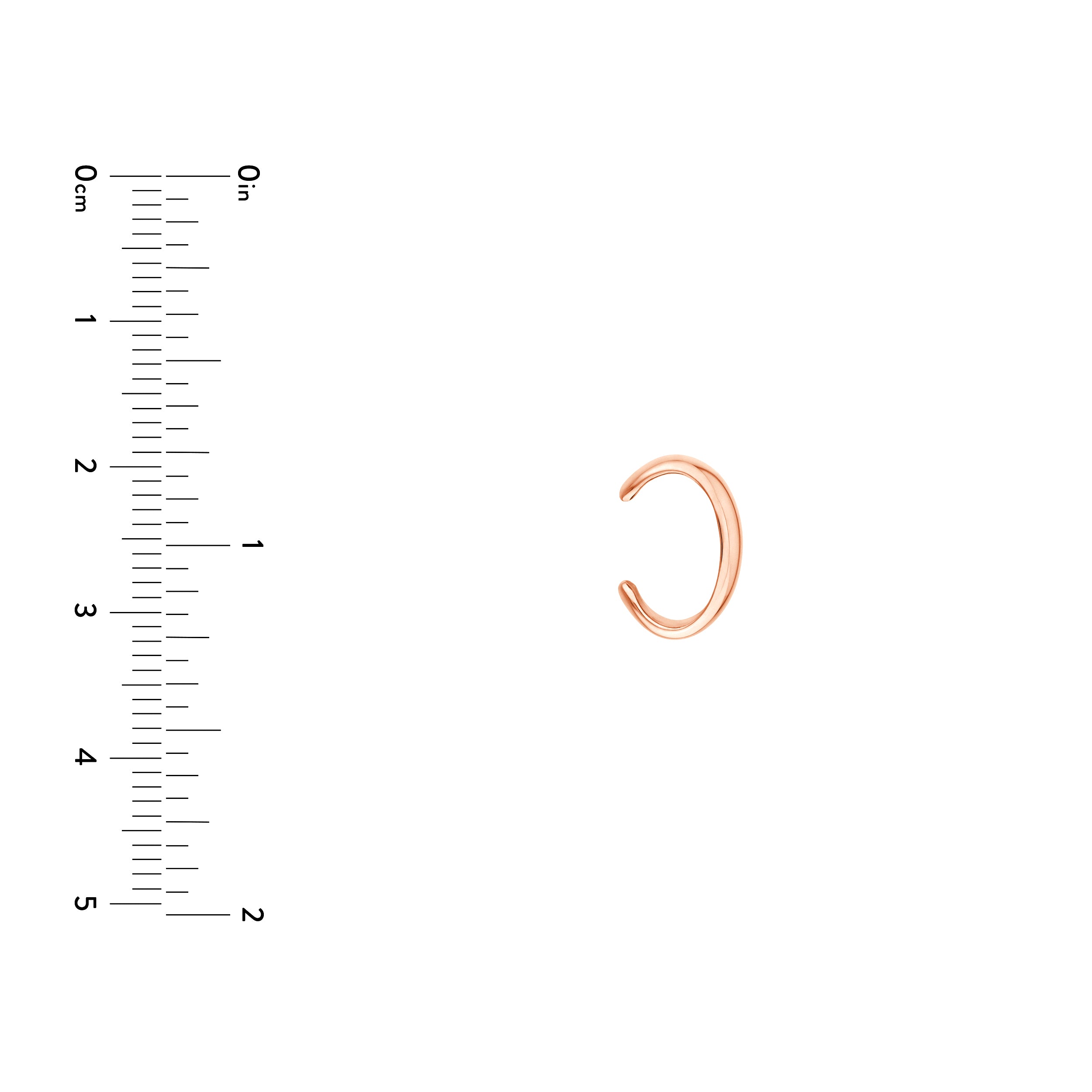 Wide High Polished Earring Cuff