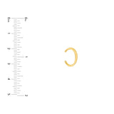 Wide High Polished Earring Cuff