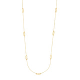 Long & Lovely Long-Link Station Necklace