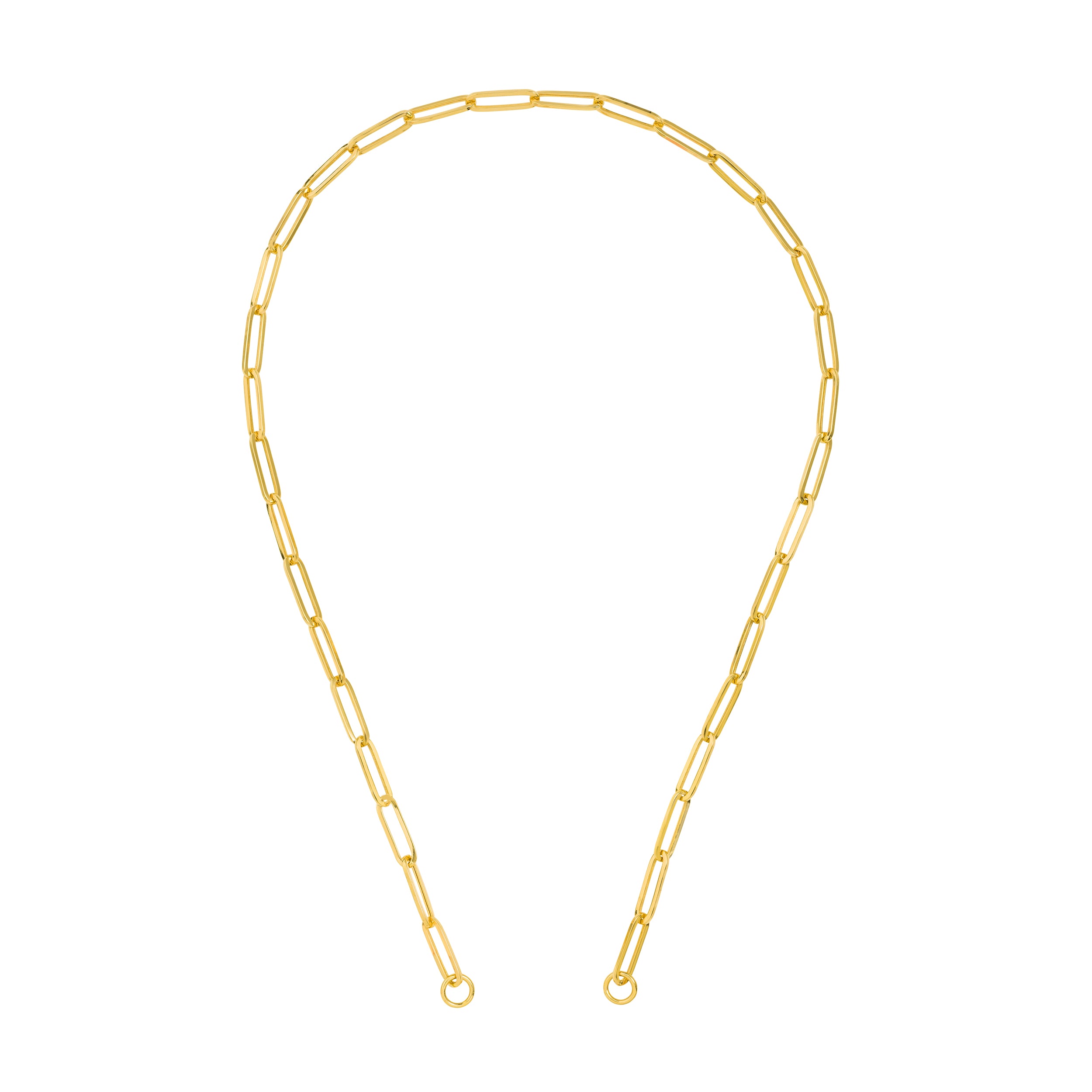 5.10mm Hollow Long Paper Clip Split Chain