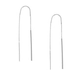 Polished Stick Threader Earrings