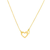 So You Mini Interlocked Hearts Necklace