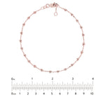 Adjustable Diamond Cut Beaded Bracelet