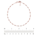 Adjustable Diamond Cut Beaded Bracelet