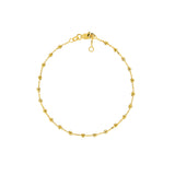 Adjustable Diamond Cut Beaded Bracelet