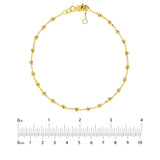 Adjustable Diamond Cut Beaded Bracelet