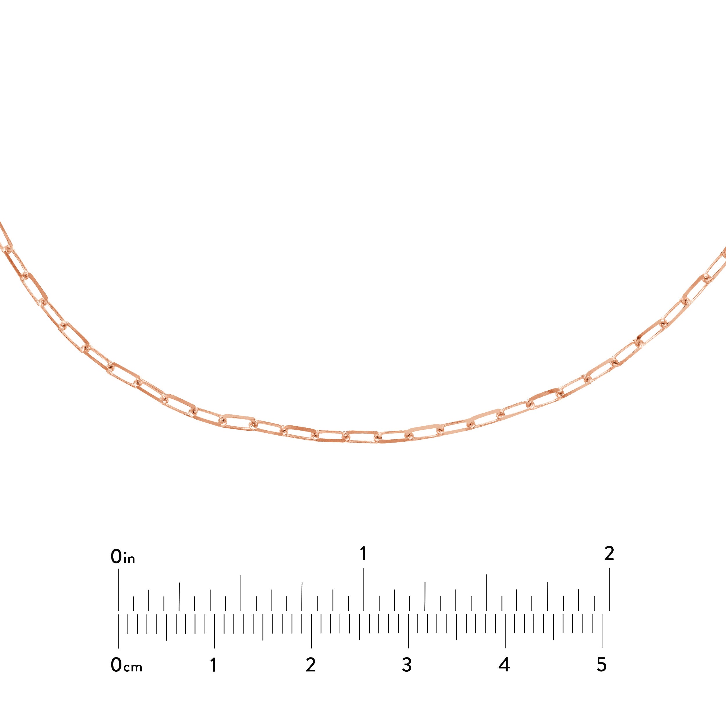 1.95mm Paper Clip Choker Chain