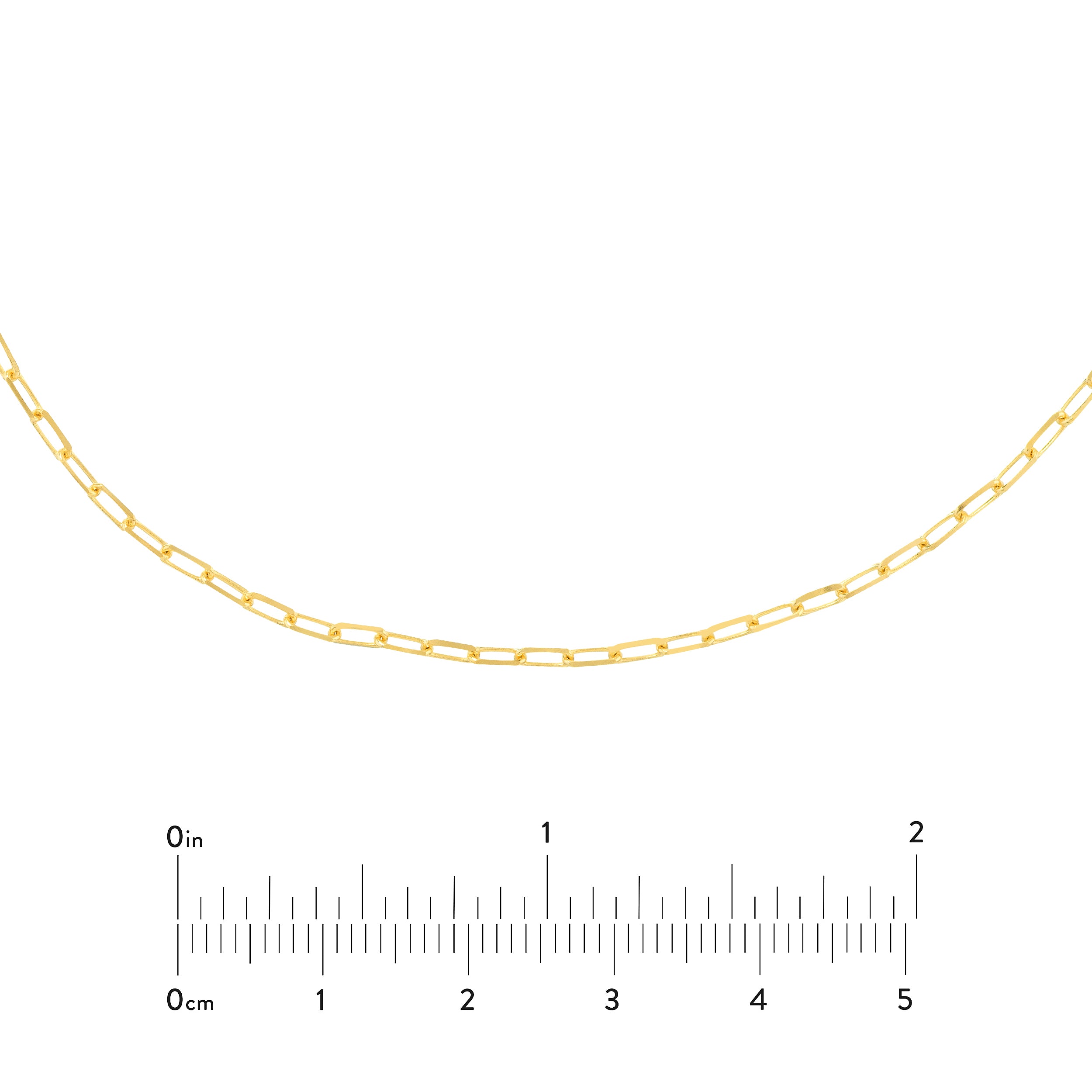 1.95mm Paper Clip Choker Chain