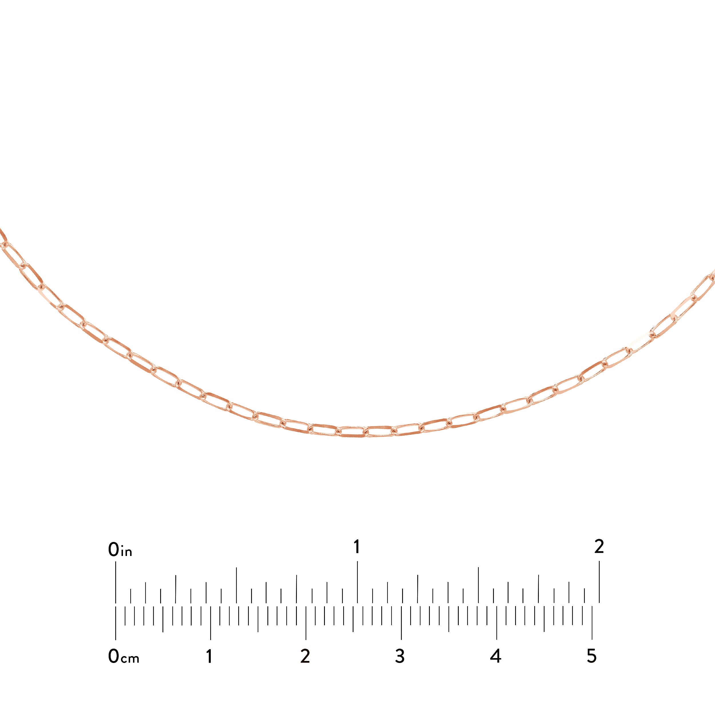 1.7mm Paper Clip Choker Chain