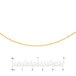 Diamond-Cut Bead Choker Chain