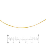 Diamond-Cut Bead Choker Chain