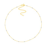Two Tone Saturn Chain Choker