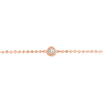 Adjustable Diamond Cut Beaded Chain Bracelet