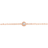 Adjustable Diamond Cut Beaded Chain Bracelet