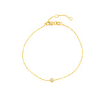 Adjustable Diamond Cut Beaded Chain Bracelet