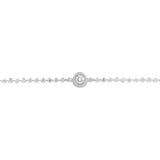 Adjustable Diamond Cut Beaded Chain Bracelet