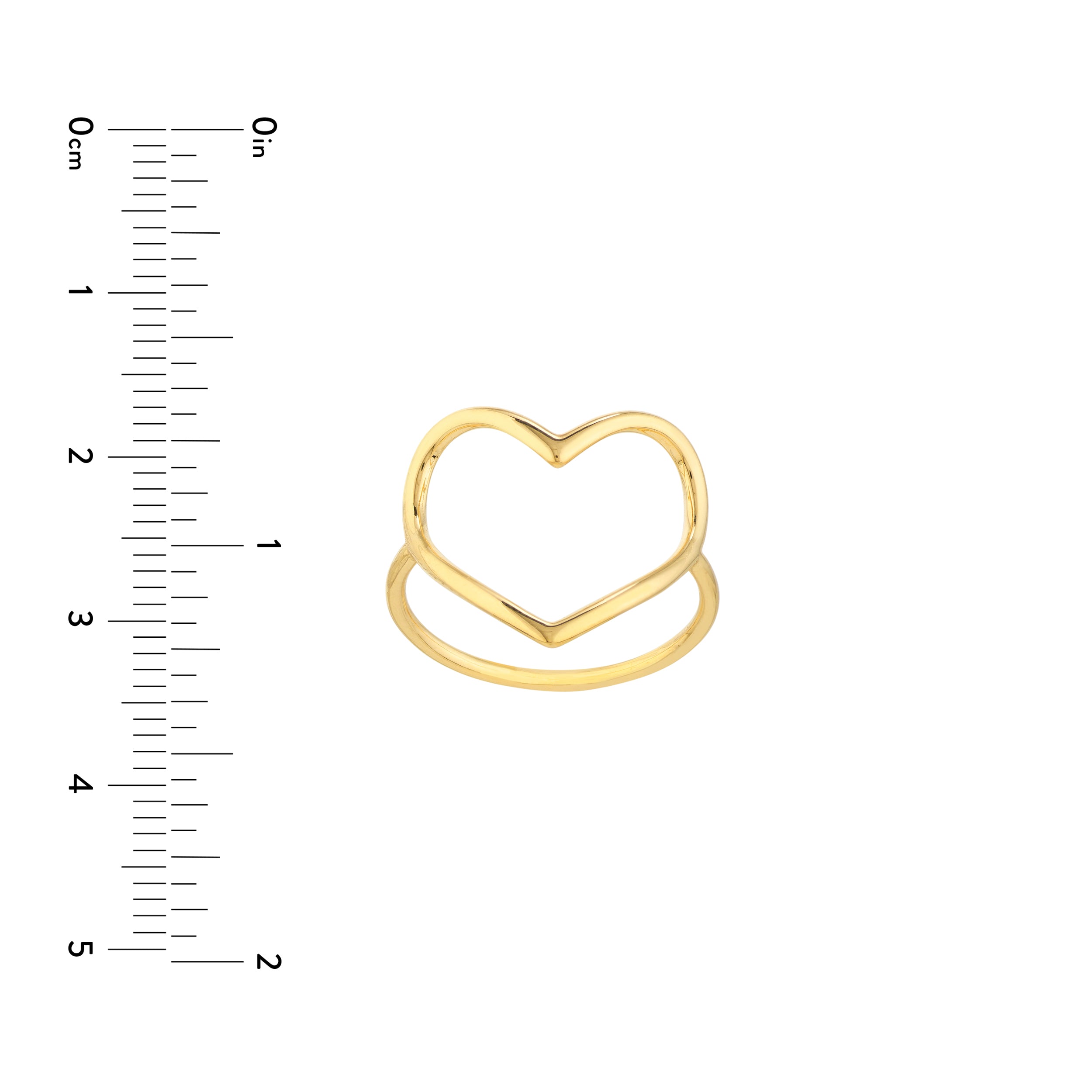 Organic Open Heart Ring