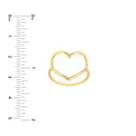 Organic Open Heart Ring