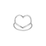 Organic Open Heart Ring