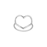 Organic Open Heart Ring