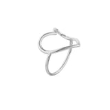 Organic Open Heart Ring