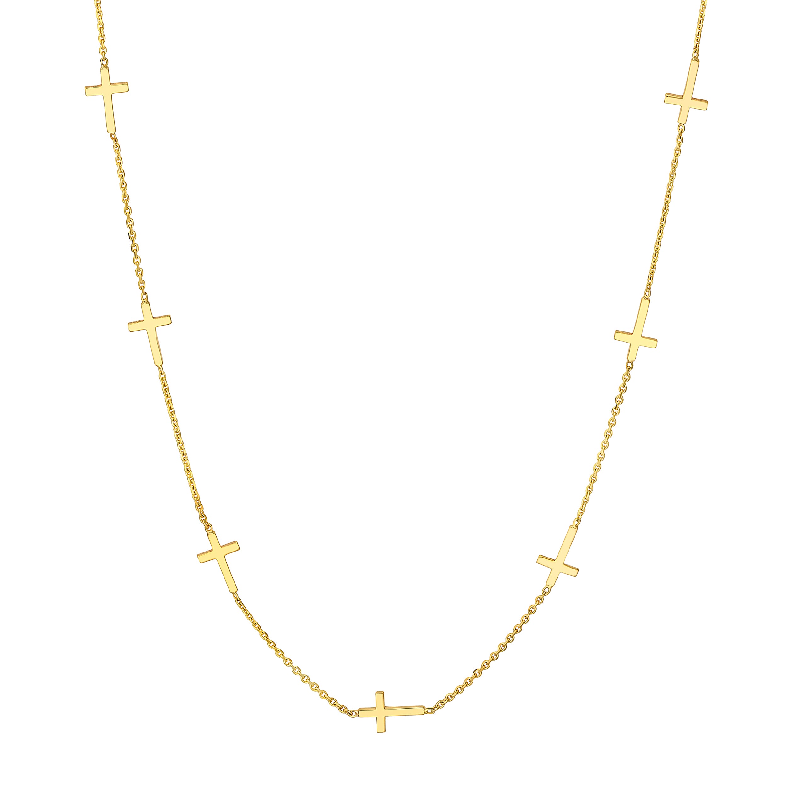 Mini Cross Station Necklace