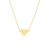Simple Flat Heart Adjustable Necklace