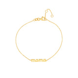 Mama Nameplate Adjustable Bracelet