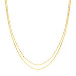 Valentino and Hammered Forzentina Layered Chain