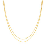 Valentino and Hammered Forzentina Layered Chain