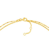 Valentino and Hammered Forzentina Layered Chain