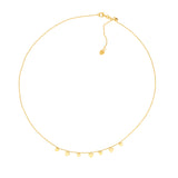 Alternating Hearts Bead Chain Choker