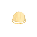 Organic Shape Round Ring