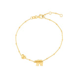 Mama Bear & Puffed Heart Bracelet