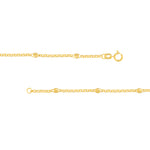 3mm Disco Bead Rolo Chain Necklace