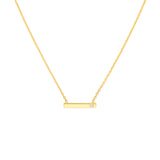 Horizontal Staple Diamond Necklace