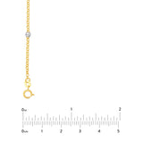 Two-Tone Disco Bead Rolo Chain Necklace