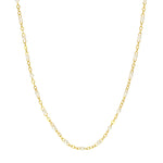 White Enamel Bead on Piatto Chain