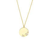 Diamond Stars Medallion Necklace
