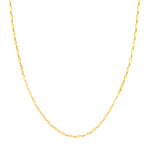 Diamond-Shaped Flat Link Chain