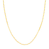 Diamond-Shaped Flat Link Chain